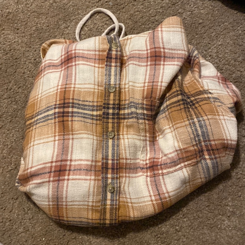 American Eagle flannel hoodie